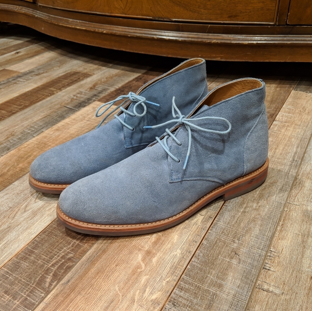 Walk-Over Blue Suede Chukka Boots sz US 10M